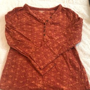 Burnt orange ruff hewn shirt